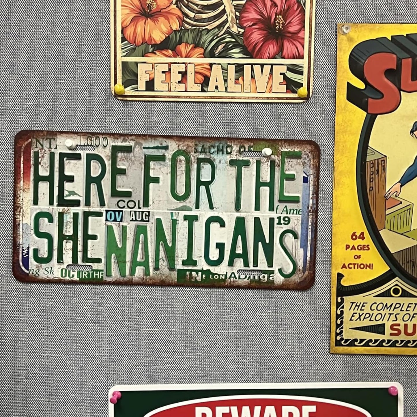 Vintage City Wall Decor Birmingham,Al License Plate Metal Sign Tin Signs Poster
