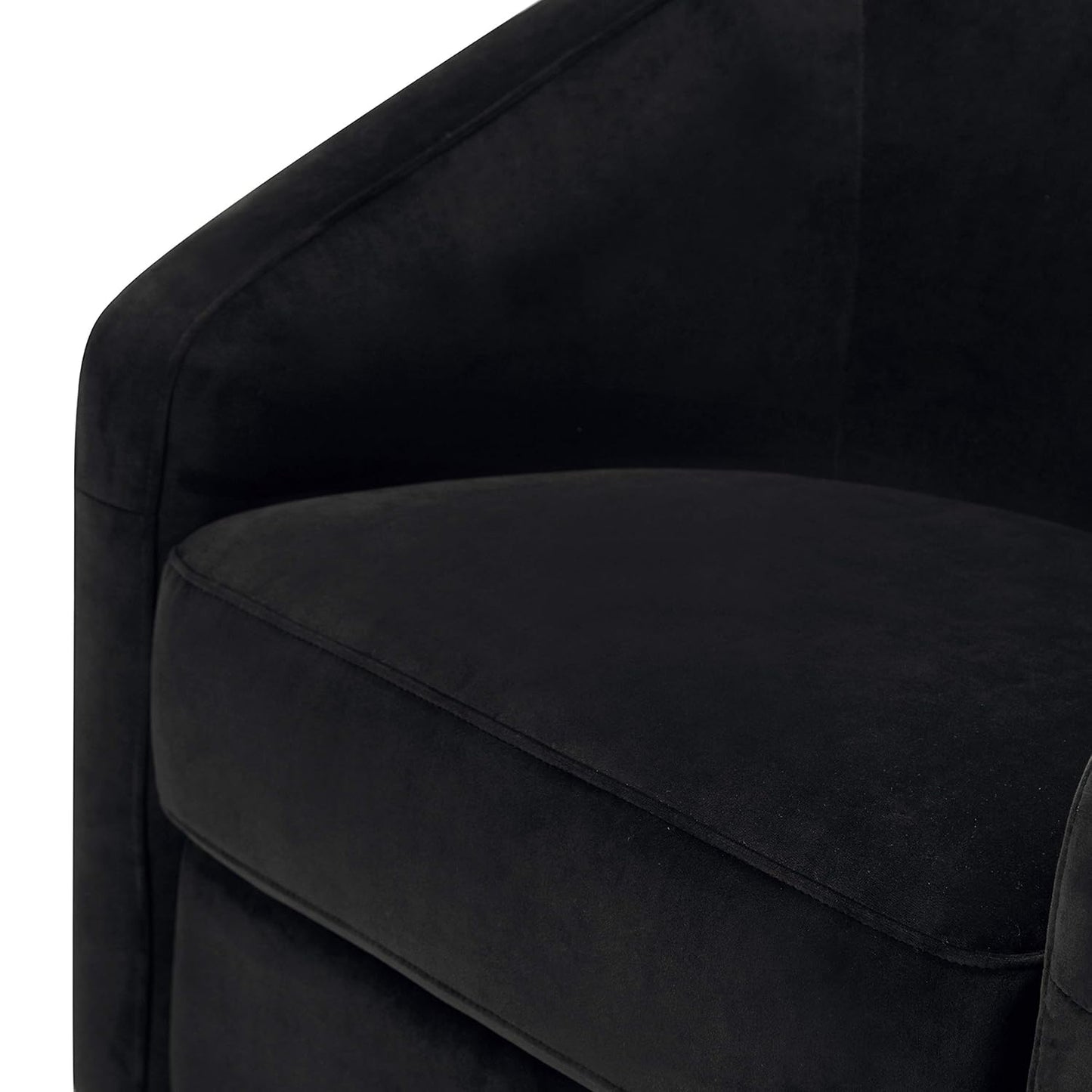 babyletto Madison Swivel Glider in Black Velvet, Greenguard Gold and CertiPUR-US Certified, 61.6 lb