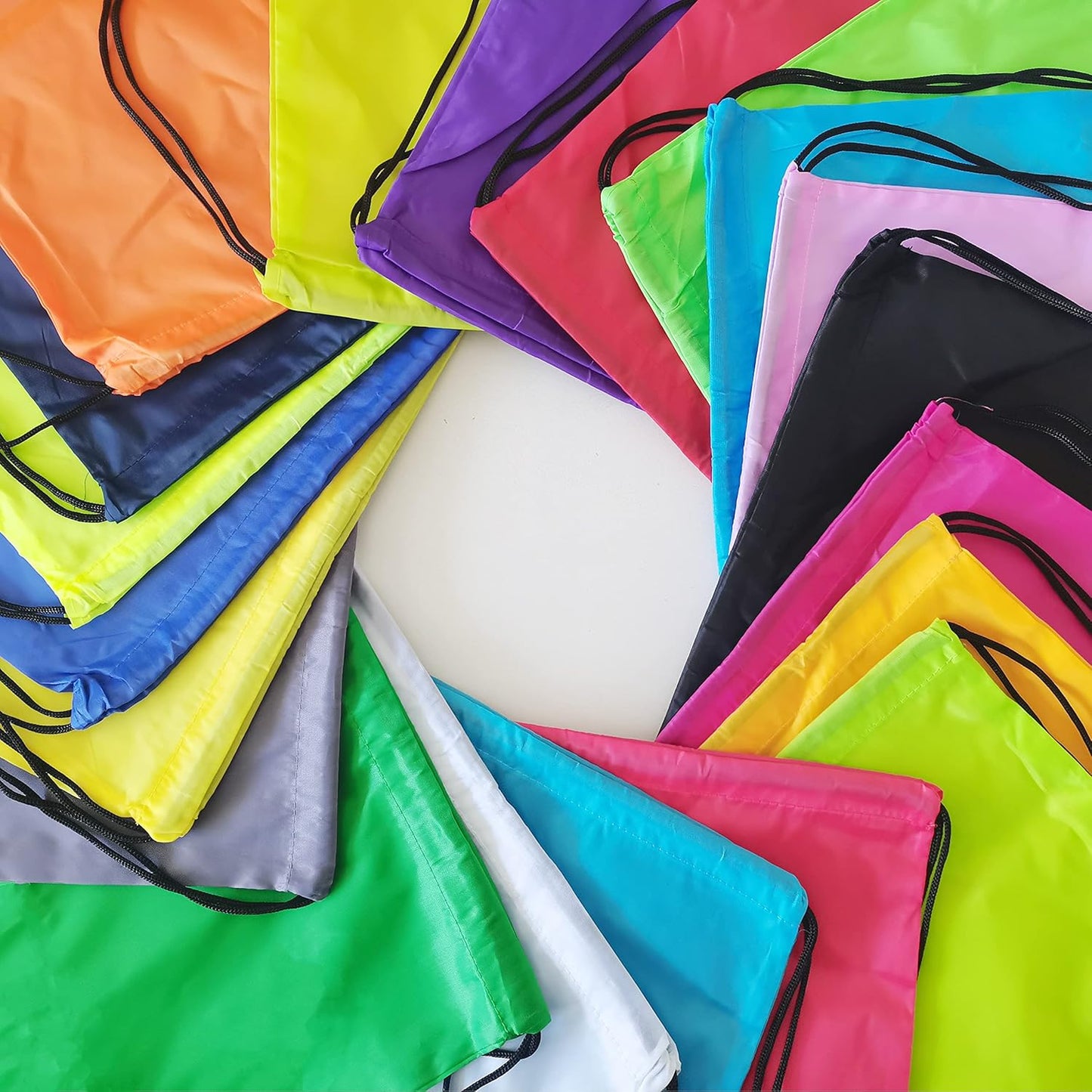 300 Pieces Drawstring Backpack Bags Sports Sackpack Bulk Cinch Gym Bag For Women Men Outdoor Sports Backpack(20 Colors)