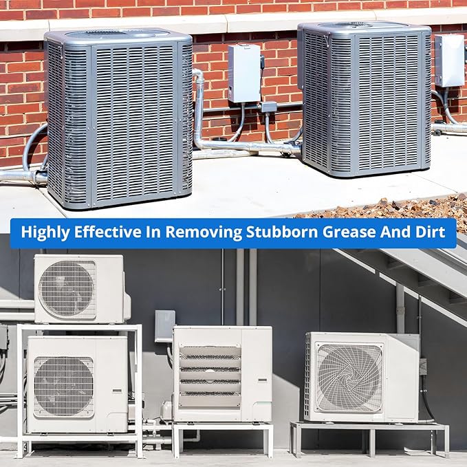 Air Conditioner Cleaner, Professional Cleaner Foam Spray, Foaming Coil Cleaners for AC Unit, Heating, Refrigerator, Multifunctional Cleaner Spray Bottle Breaks Down Dirt, Dust and Grease 2 Pack