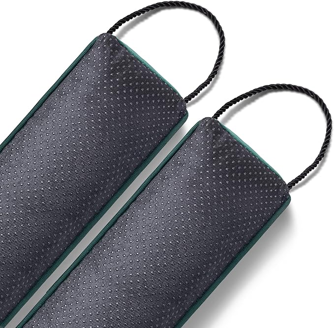 Sunolga Door Draft Stopper Blocks Hot and Cold Air with Removable Washable Cover for Bottom of Door, All-Season Seal for Noise, Wind, Door Sweep for Gaps Up to 3", Home Essentials, 38", Dark Green