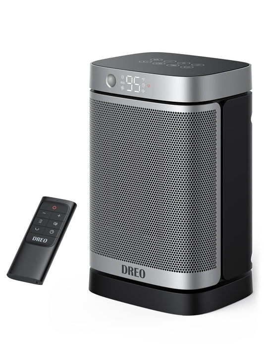 Dreo Space Heater with Motion Sensor, 2022 Upgraded 1500W Electric Heater with 70 Oscillating, Digital Thermostat, Remote Contro