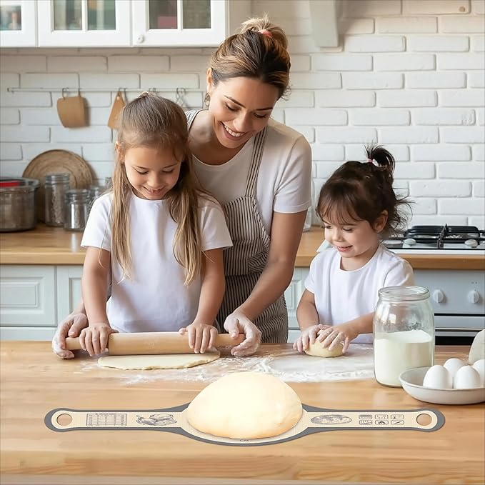 Silicone Bread Sling for Dutch Oven, 2 PCS Non-Stick Reusable Bread Baking Mats with Long Handles, Seamless Design Easy to Transfer Sourdough Sling Silicone Sourdough Sling Dough (Round Gray/Oval Red)