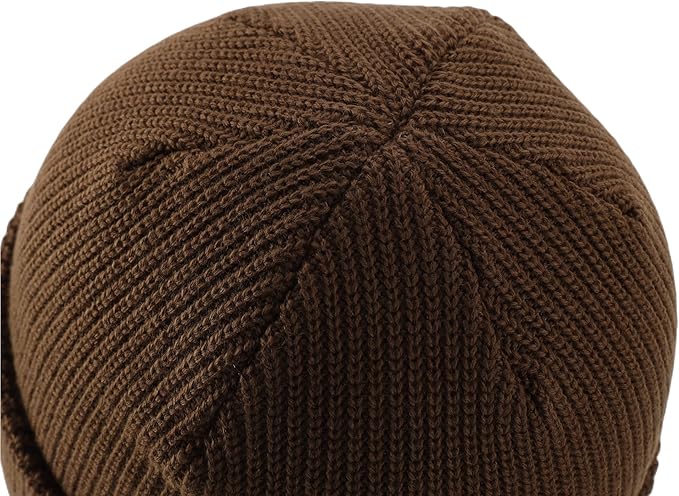 Connectyle Classic Double Layer Knit Beanie Hat Warm Thick Acrylic Winter Hats Daily Cuffed Beanies Watch Hat for Men Women