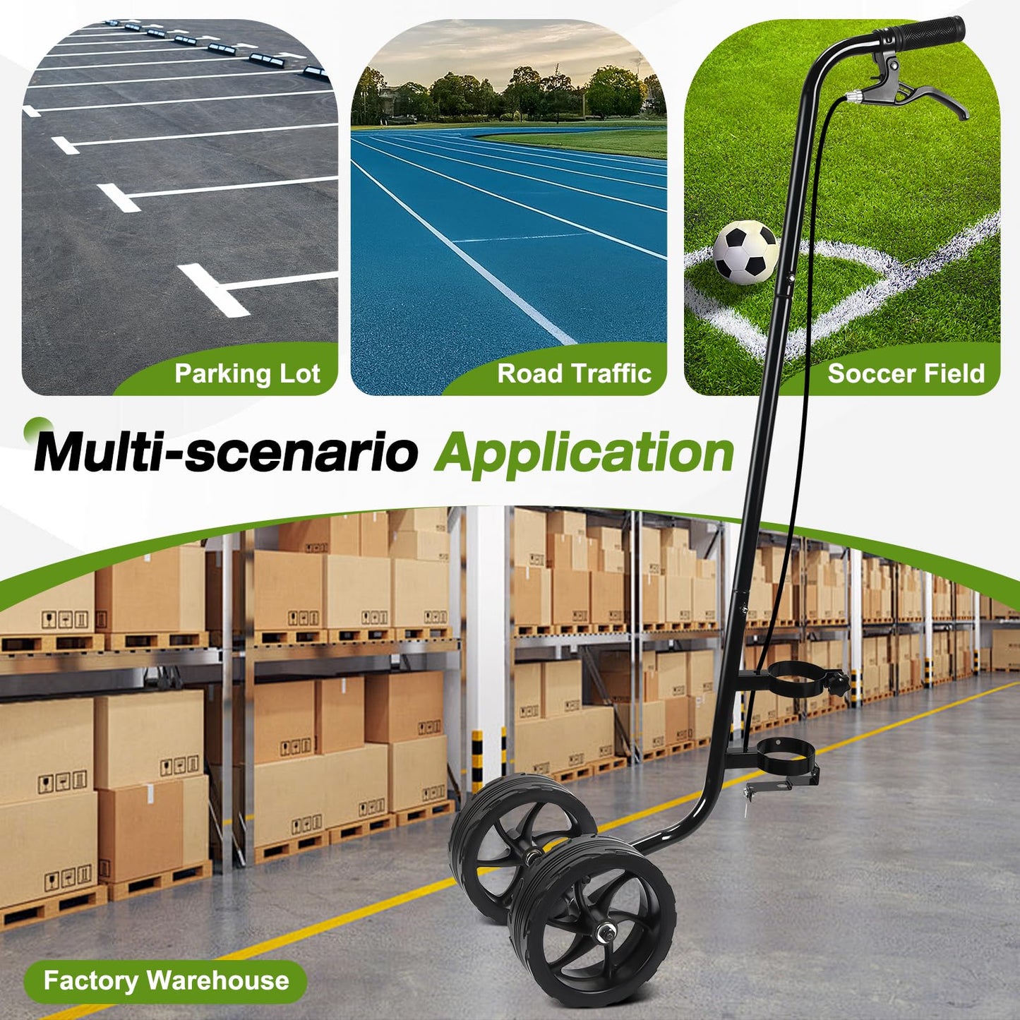 CAROD Striping Line Painting Wand, Striping Paint Sprayer Wand for Paint Stripe Ground, Sports Field, Parking Lot, Compatible with Professional Inverted Striping Paint T-tip Nozzle