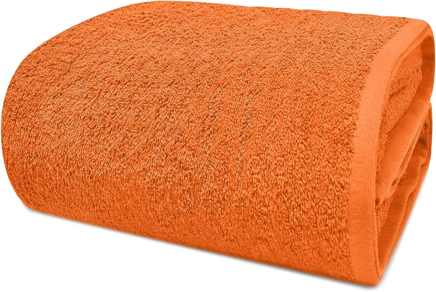 DAN RIVER Pack of 1 Bath Sheet 40x80 Inches, Soft Fluffy Bath Sheets Towels for Adults, Quick Dry Shower Towels - Orange