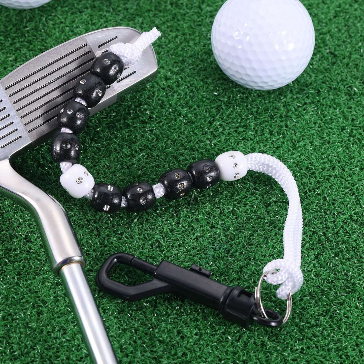 MUXSAM 1 Piece Golf Beads Score Counter with Clip, Golf Stroke Score Count Keeper Putting Score Counter for Referee Caddy Golfer