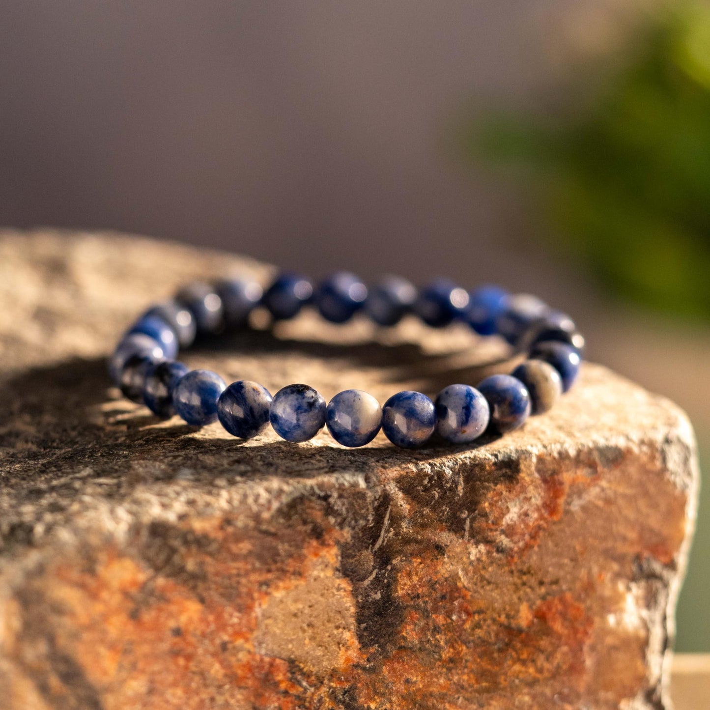 Lapis Lazuli Semi Precious Natural Gemstone 8MM Bracelet Unisex