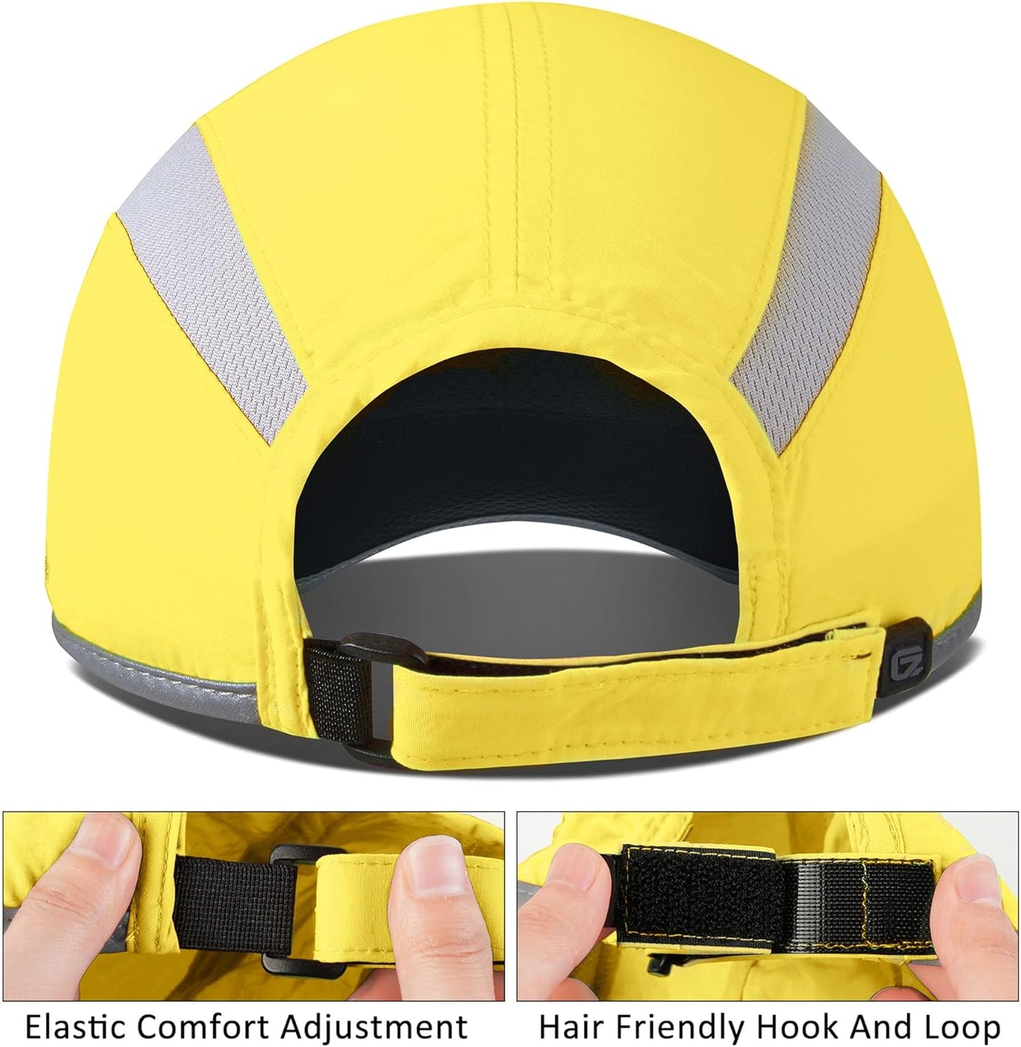 GADIEMKENSD Reflective Folding Outdoor Hat Unstructured Design UPF 50+ Sun Protection Sport Hats for Womens and Mens