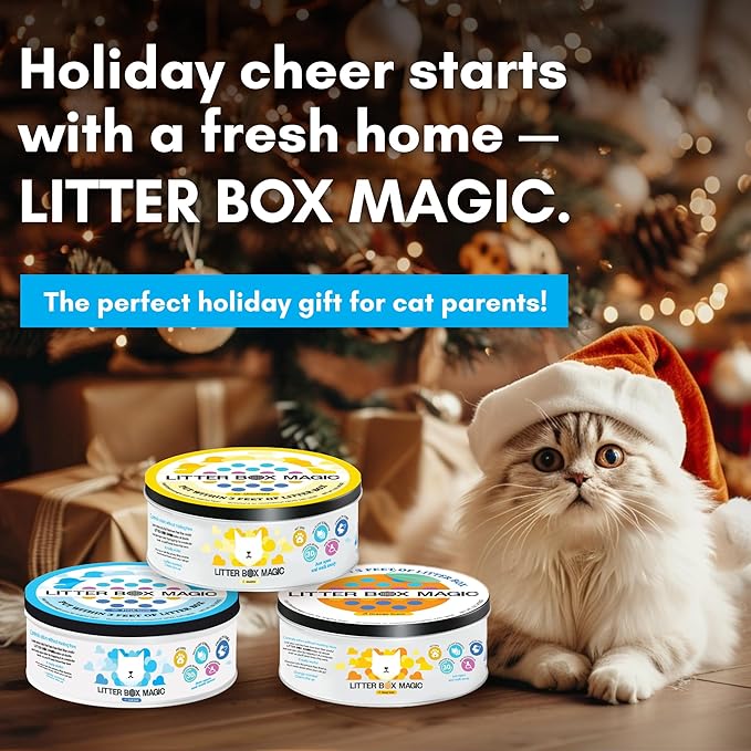 Cat Litter Deodorizer Jar (Fresh Scent, 16 Oz, Pack of 1) - Cat Litter Odor Absorber Gel In A Jar - Litter Box Pet Air Freshener - Litter Odor Eliminator to Freshen Air