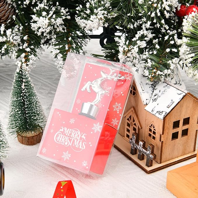 2 Pack Christmas Wine Stopper Alloy Wine Bottle Stoppers for Christmas Decorative Winter Decor Holiday Wedding Party Supplies, Wine Accessories Gift for Hostess - Xmas Wine Bottle Corkers