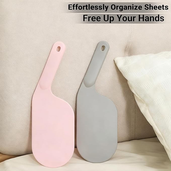 Bed Sheet Holders & Tucker Tool: 6-Piece Set with Sheet Tucker Tool and Heavy Duty Non-Slip Grippers, Sheet Fasteners Keep Fitted Sheet Firm &Tight on Mattress, Secure Lock Corners for Adjustable Beds