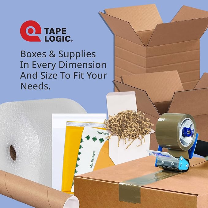 TAPE LOGIC Printable Self-Adhesive 5 ½” x 8 ½” White Laser Labels (25 Sheets of 2) | 50 All Purpose Blank Sticker Label, Office & Personal Supplies for Address Shipping & Mailing