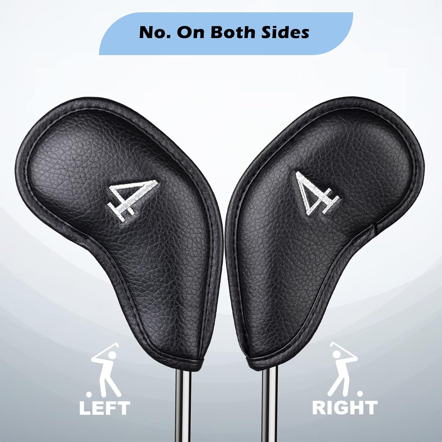 Craftsman Golf Magnetic Iron Headcovers Protective Cover with Large No. Available for Customize Name