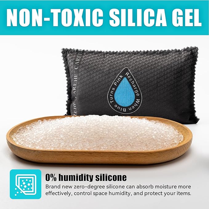 Car Dehumidifier Bag One Large Pack - Damp & condensation Moisture Absorbers, Leakproof Rechargeable and Portable, Prevents Foggy Windscreens & Damp Interiors, 400g (0.88lbs)
