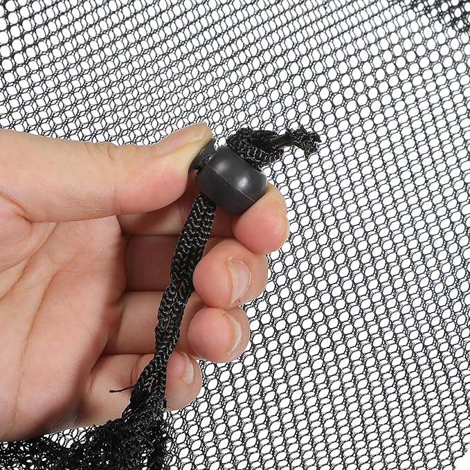 10PCS 8X12inch Mesh Drawstring Bag with Cord Lock Closure, Nylon Mesh Laundry Bags for Storage Travel Sports Ball