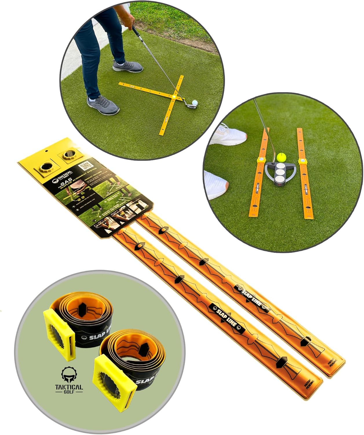 Compact Golf Alignment Sticks & Swing Aid | Pocket-Sized, Modular Ruler System for Fixing Slice, Takeaway, Stance, Putting & Posture | Indoor/Outdoor Golf Trainer