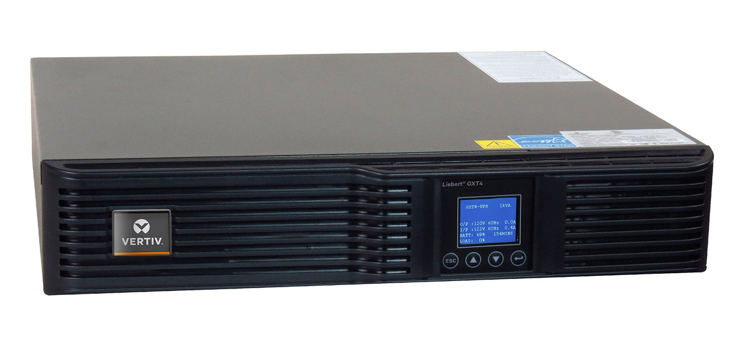 Liebert Gxt4 Ups 1000Va 900W 120V, Online Double Conversion Rack Mount/Tower Ups, Uninterruptible Power Supply, Sine Wave, Avr,