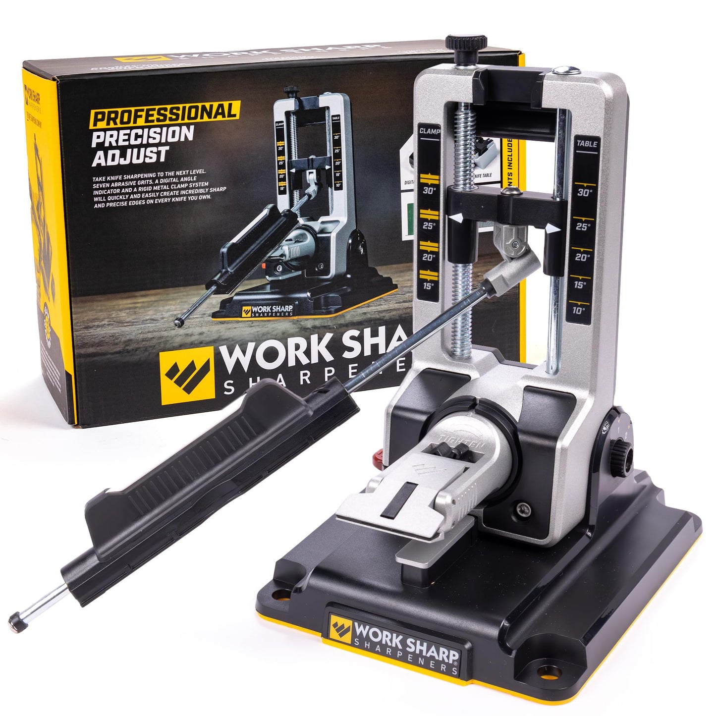 Work Sharp Professional Precision Adjust Knife Sharpener - Adjustable Knife Sharpening Kit for Pocket, Hunting, Kitchen, Serrated Knives