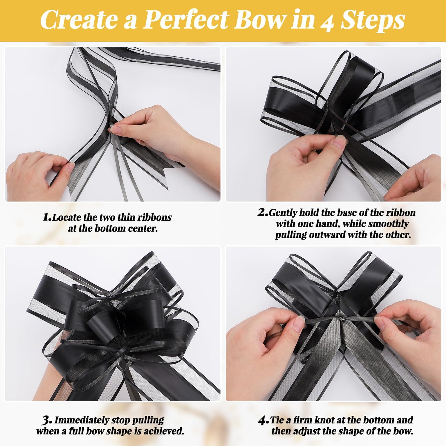 EUSOAR Gold Wrapping Paper, 2 Rolls(17 in x 32.8ft Each) Matte Gift Wrap with 20pcs Black Pull Bows, Gifts Wrapping Paper Crafts DIY Bouquet Packaging Supplies for Wedding Birthday Bridal Party
