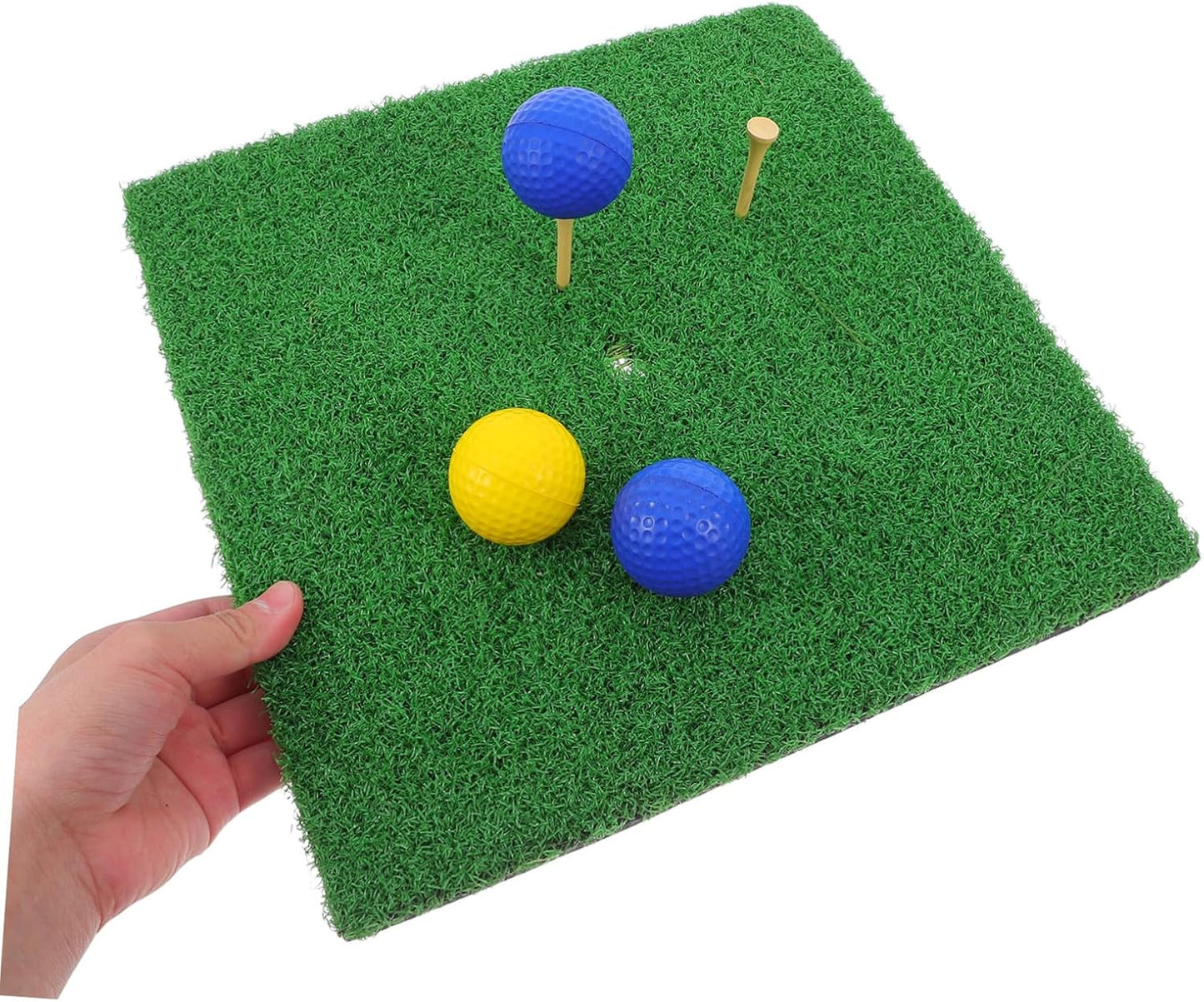Golf Driving Range Mat with Balls and Tees Thick Non-Slip Base Indoor Outdoor Portable Golf Practice Mat for Backyard Training and Chipping