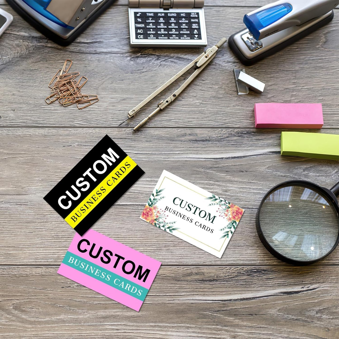 Custom Business Cards Customizable with Logo Photo Personalized Business Card Customize for Small Business Customized Waterproof Double Sided Cards 100 200 500 1000