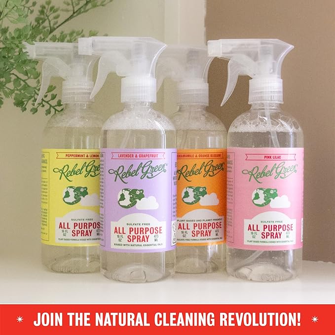 Rebel Green All Purpose Cleaning Spray, Frankincense - 16oz, 2pk