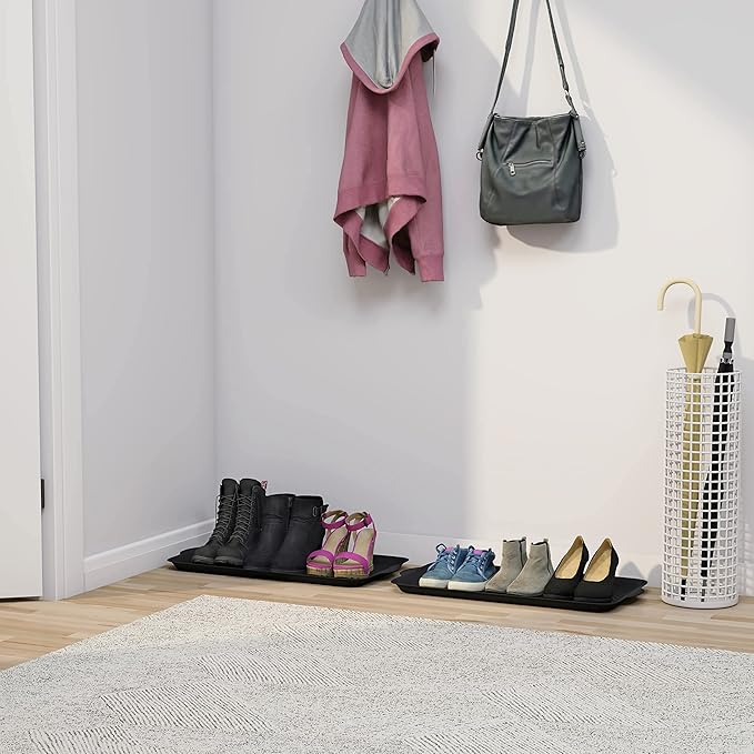 Matace 1 Pack Rubber Small Boot Tray for Entryway,Boot Mat,Shoe Tray,Shoe Mat for Indoor and Outdoor Use, 27.95"x 15.74" (Pack of 1)