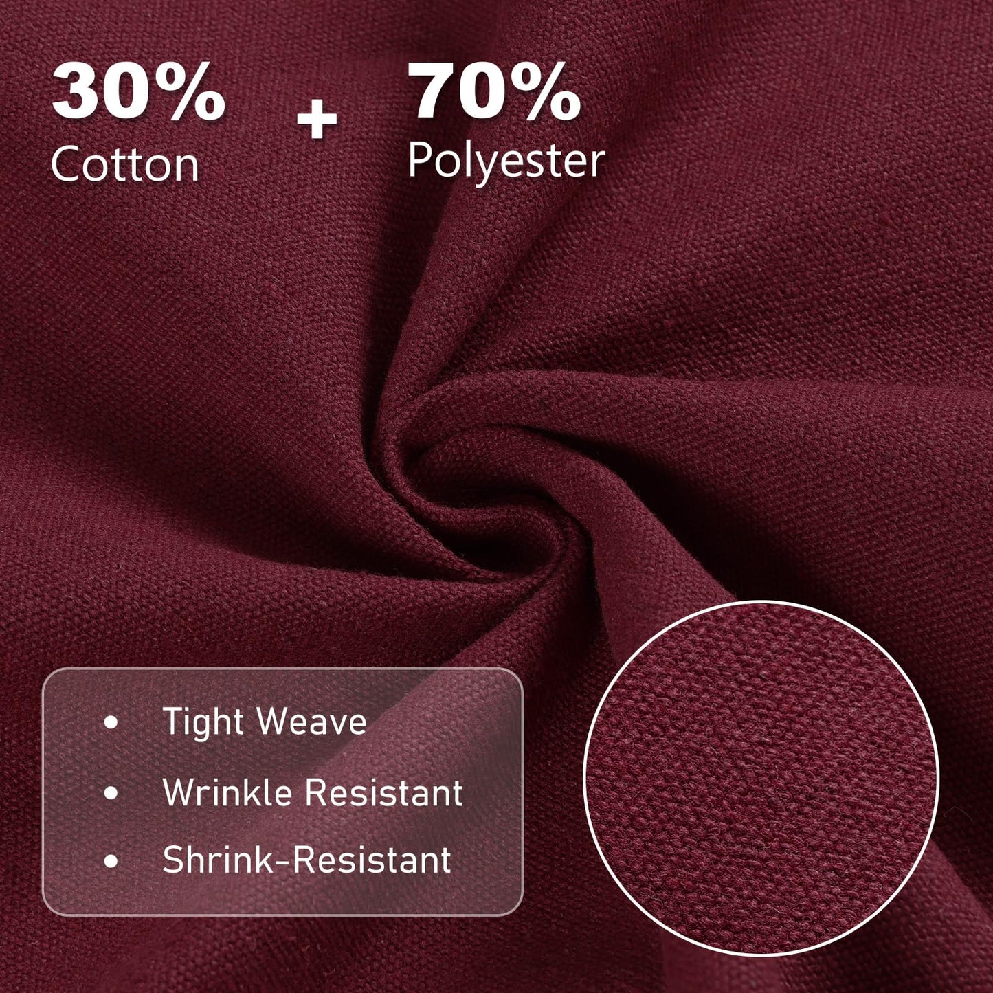 Foreate Canvas Fabric, 12oz Natural Cotton Duck Canvas Fabric by The Yard 59" Wide Thick & Heavy Sewing Material for Arts & Crafts, Bags, Covers, Backings, Painting, Home Decor, Wine Red 3 Yards