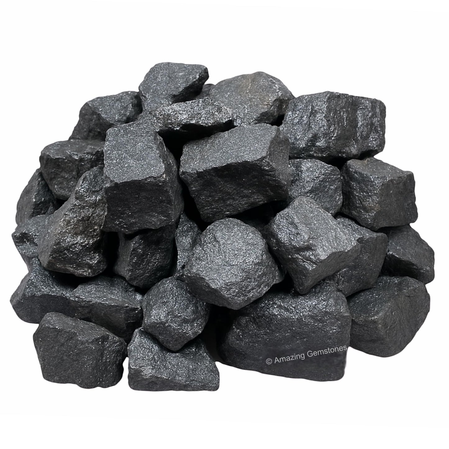 Amazing Gemstone 2 Pieces Hematite Raw Crystals and Healing Stones, Natural Rocks for Tumbling and DIY Raw Stones and Crystals