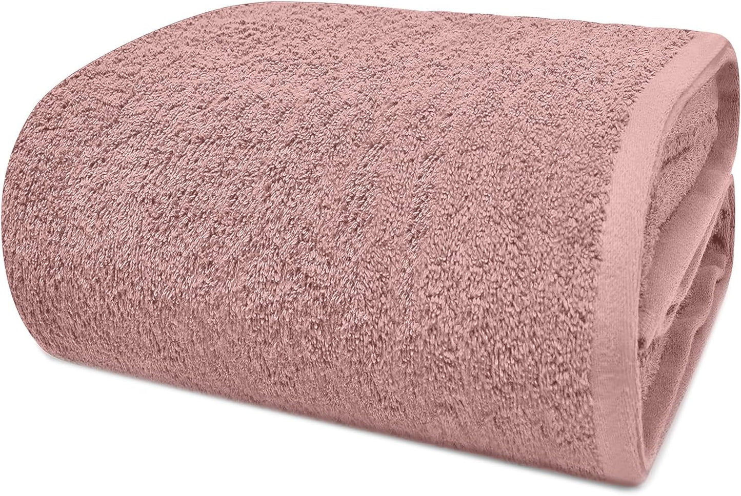 DAN RIVER Pack of 1 Bath Sheet 40x80 Inches, Oversized Towels for Adults, Quick Dry Plush Bath Towels - Dusty Rose