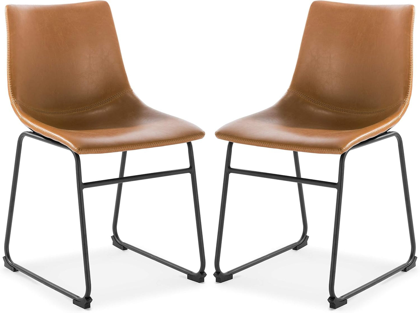 EdgeMod Brinley Dining Chair in Tan (Set of 2)