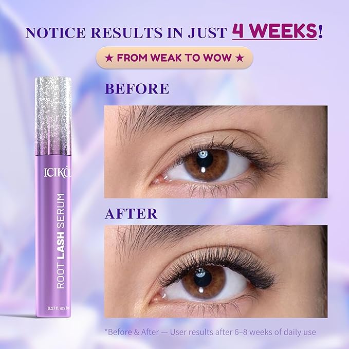 Lash & Brow Growth Serum Set - Eyelash & Eyebrow Serum with Biotin, Peptides & Plant Extracts - Fuller, Longer-Looking Lashes & Thicker Brows - Vegan, Prostaglandin-Free, 2× 8ml Value Duo
