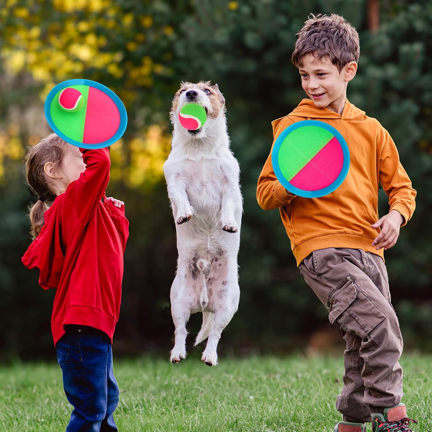 EVERICH Upgraded Toss and Catch Ball Game Set, Outdoor Games for Kids Toys, Stocking Stuffers for Family Games, Beach Pool Yard Outside Toys for Boys Girls 3 4 5 6 7 8-12 Years Old