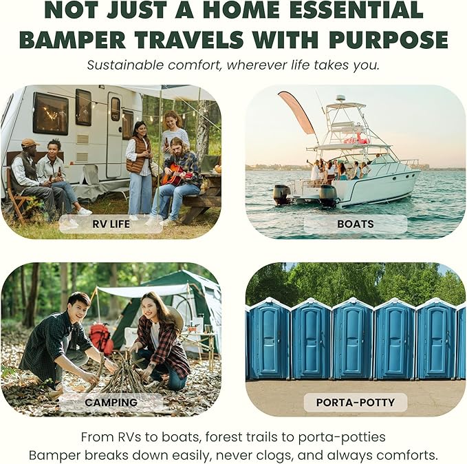 Bamboo Toilet Paper, 3-Ply & 380 Sheets, Soft & Strong Organic Bath Tissue, Chemical-Free & Hypoallergenic, Septic Safe, PFAS-Free, Tree-Free Bathroom Tissue (24 Extra-Large Rolls)