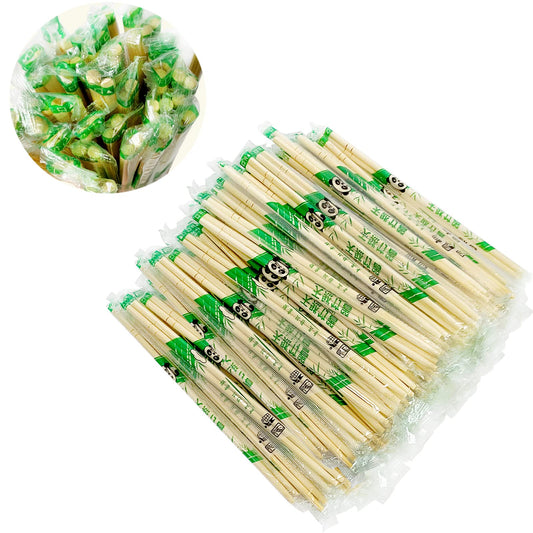 UEJYWUY 1000 Pairs 8 Inch Disposable Chopsticks, Separated Sleeved Individually Wrapped Disposable Bamboo Chopsticks, Bamboo Wooden for Noodles, Sushi, Asian Food