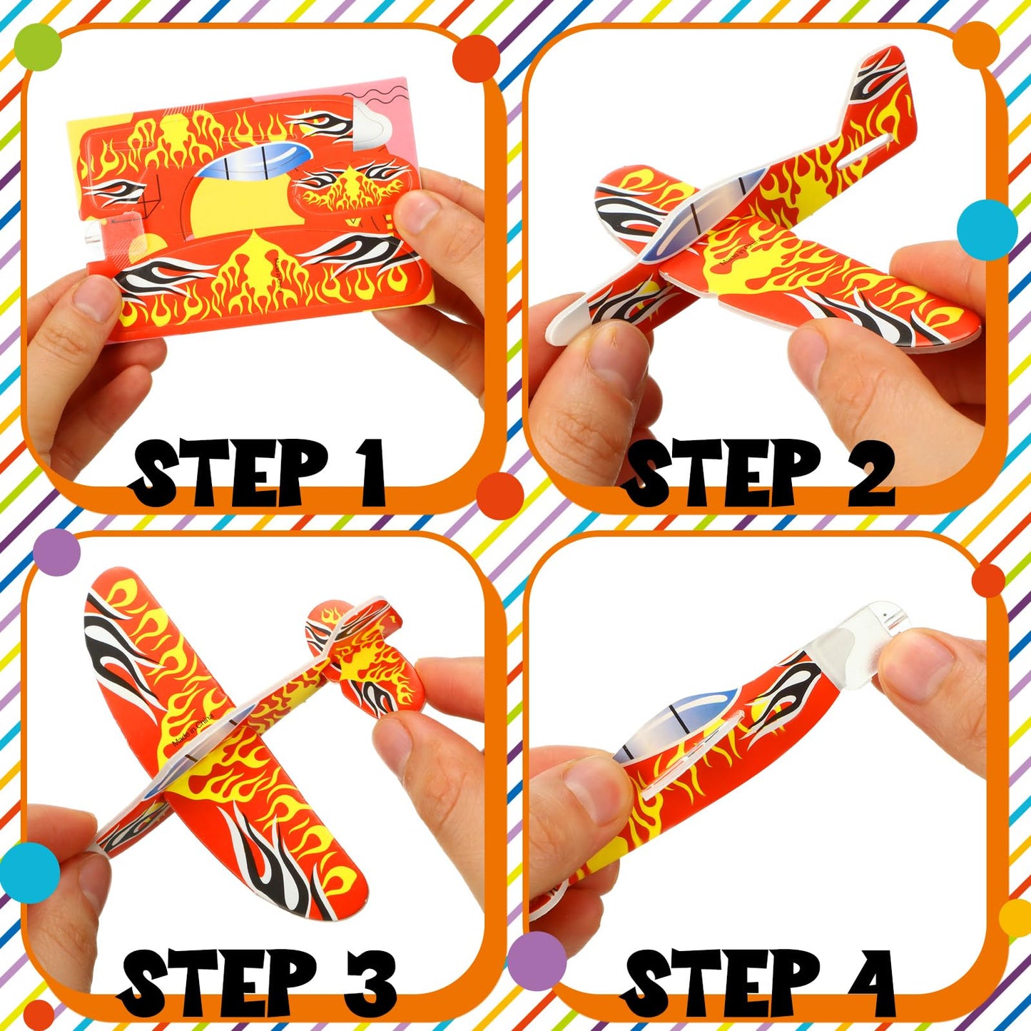 ShinyRelief 48 Packs End of Year Student Gifts Foam Glider Planes Bulk Flying Airplanes Toys Airplanes Party Favors School Year Gifts for Kindergarten Students Graduation Kids Birthday Party