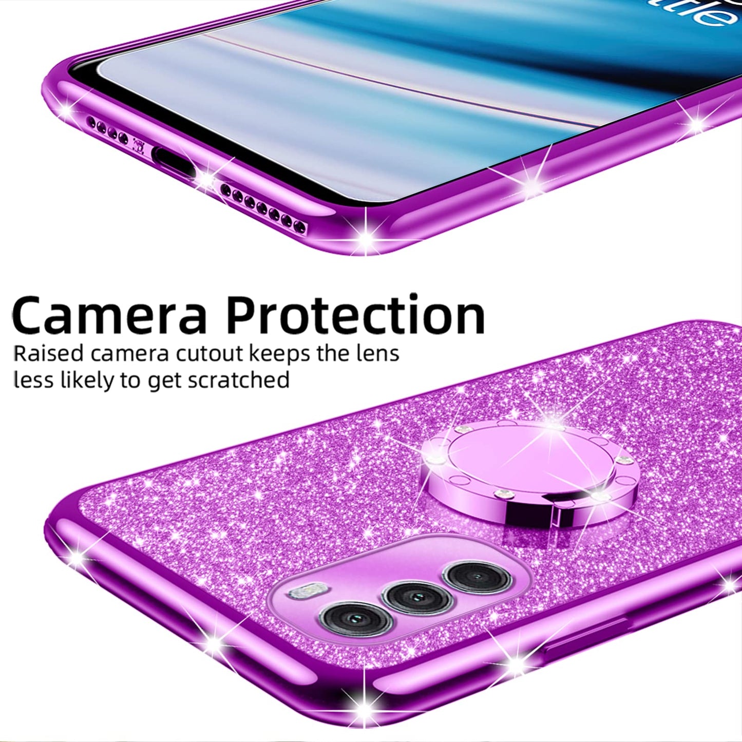 For Moto G-Stylus 5G 2022 Case: (Not 4G/G Stylus 5G 2021) Motorola Phone Case With Ring Kickstand Lanyard Strap Shockproof Prote