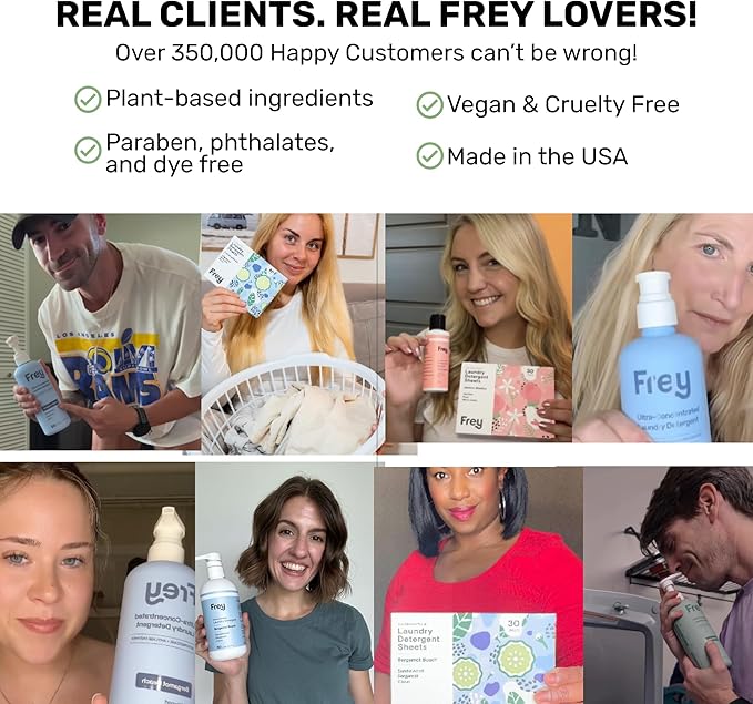Frey Fabric Freshener Spray – Pack of 2 | Linen Spray Deodorizer for Laundry | Jasmine Rose | 2oz Bottles