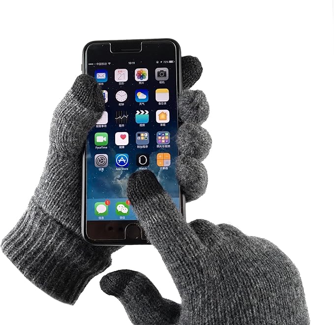 BRUCERIVER Ladie's Wool Knit Gloves with Thinsulate Lining