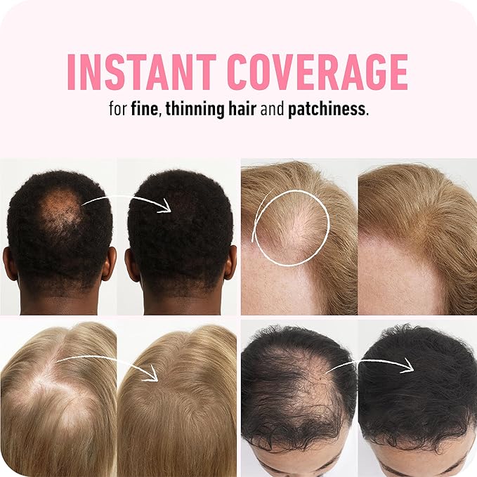 BOLDIFY Hair Fibers (56g) - Fill In Thinning and Fine Hair for an Instantly Fuller, Thicker Look - 14 Shades for Women & Men - Gray