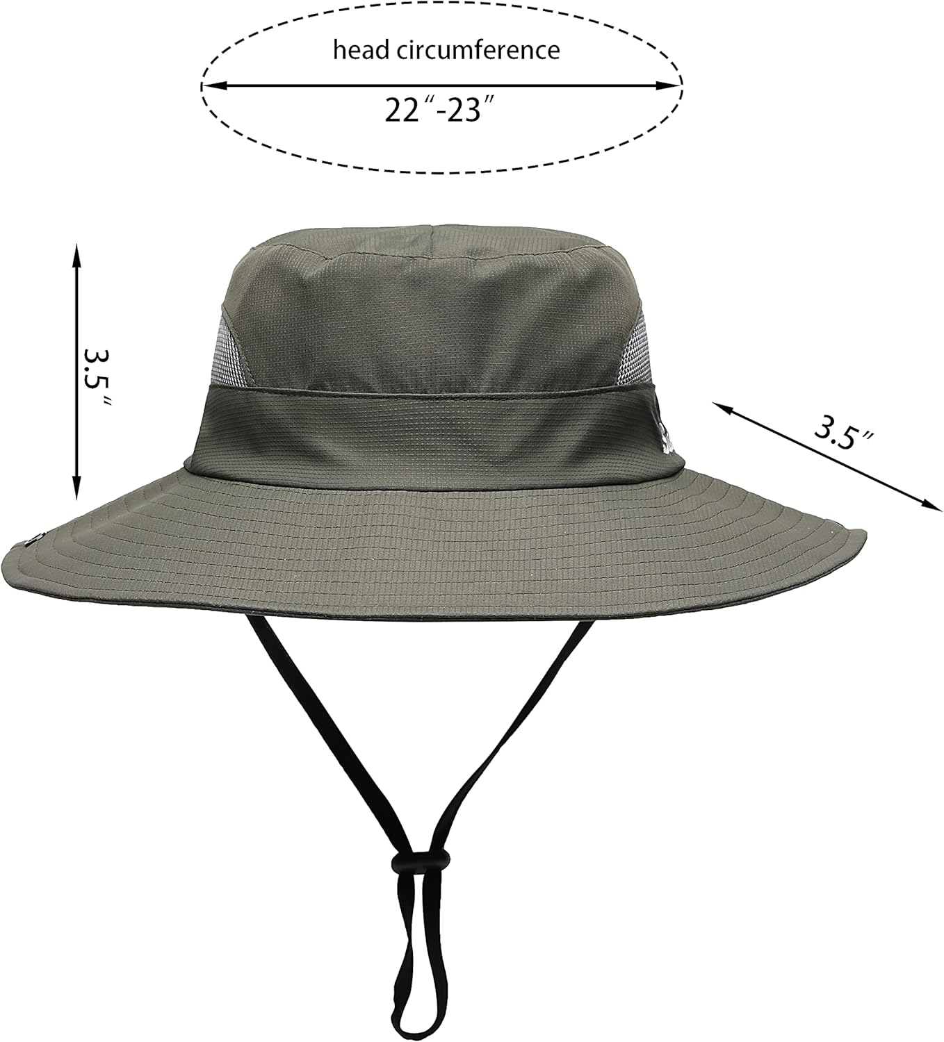 Womens Summer Sun Hat Beach Hat Wide Brim Outdoor UV Protection Hat Foldable Cool Mesh Ponytail Bucket Hat