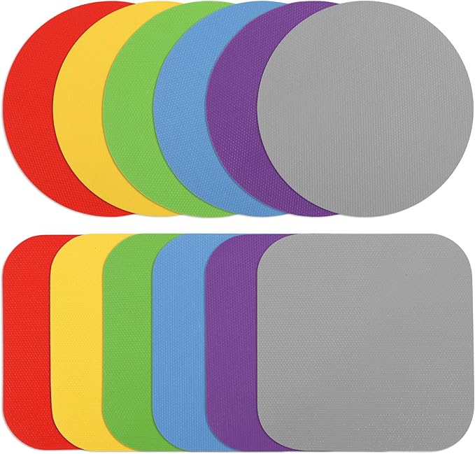12pcs Jar Opener Gripper Pads – Non-Slip Rubber Jar Grippers, Multi-Function Kitchen Gadget for Bottle & Lid Opening, Anti-Slip Coasters, Jar Opener for Seniors, Arthritis, Weak Hands