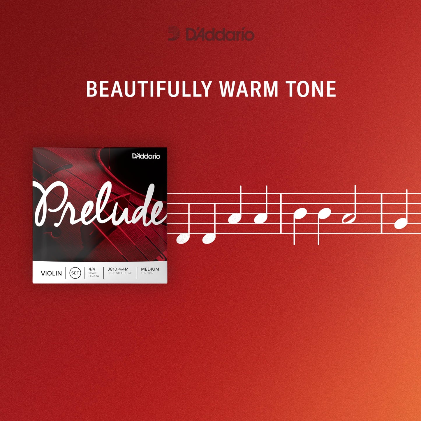 Daddario Prelude Violin Strings, J814 1/2M, Medium Tension, 1/2 Scale, Single G String