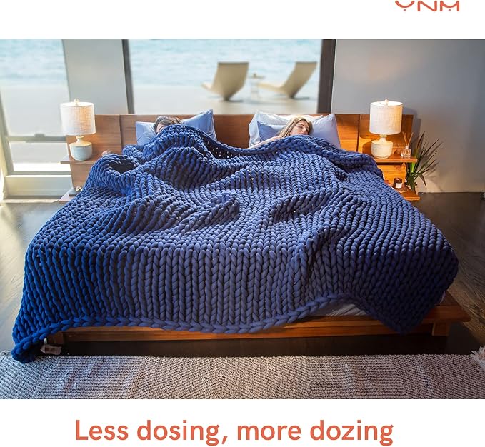 YnM Velvet Knitted Weighted Blanket, Hand Made Chunky Knit Weighted Throw for Sleep, Stress or Home Décor, Rest and Relax in Style Weighted Blankets (Avocado Green, 50''x60'' 10lbs)