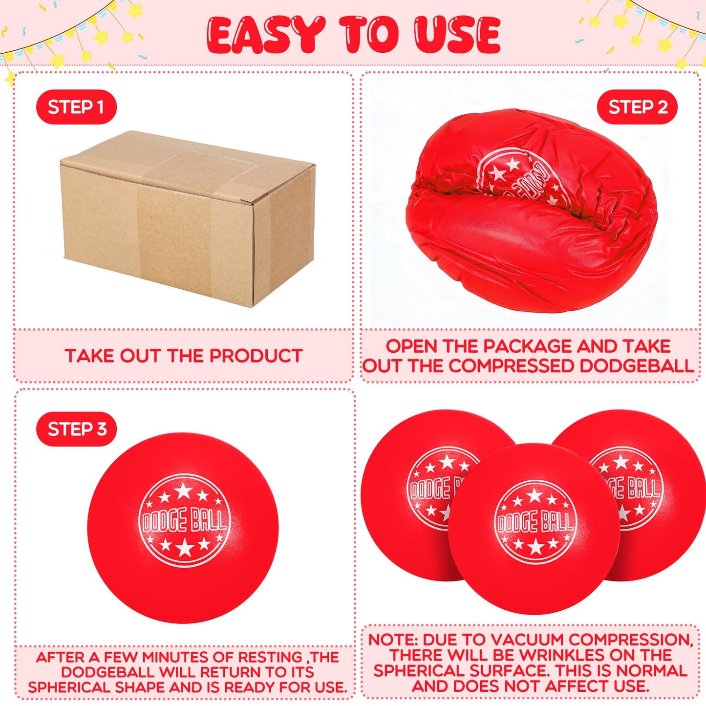 Jerify 18 Pcs Foam Dodgeball Set 6 Inch Soft Skin Playground Dodgeballs Bulk, Low Density Foam for Non Sting Dodgeball Sports Equipment for Kids and Adults (Red)