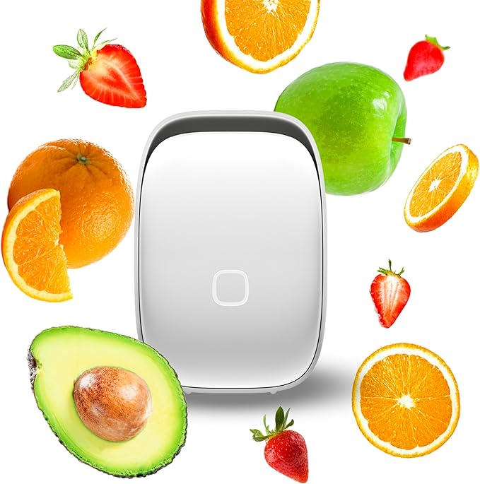 SHELFY Smart Refrigerator Device | Extends Food Freshness and Reduces Food Waste | Removes Bad Odors | IoT Technology | Photocatalytic and Washable Filter | USB-C Charging