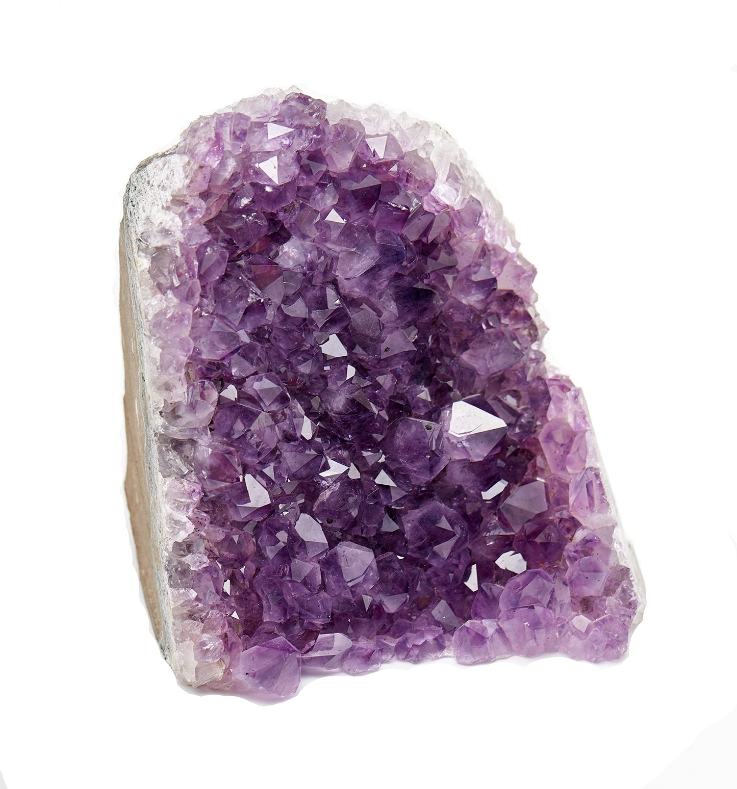 SAMSARI 1.5 to 2 Lb Amethyst Crystal Geode From Uruguay – 4" to 6" Height, Natural Large Amethyst Cluster Rock – Crystals and Healing Stones by Samsari