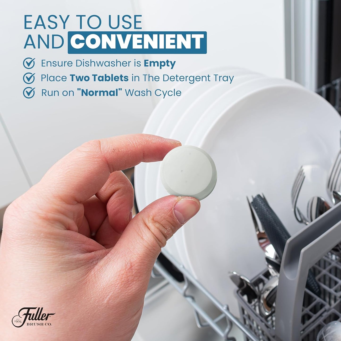 Fuller Dishwasher Cleaner Tabs - Lemon Scent (2)