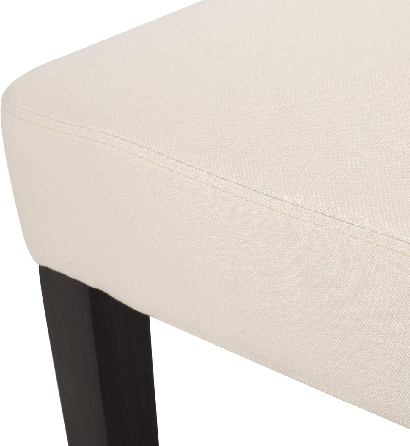 Christopher Knight Home Sidney Contemporary Upholstered Dining Chair (Set of 2), Beige + Espresso